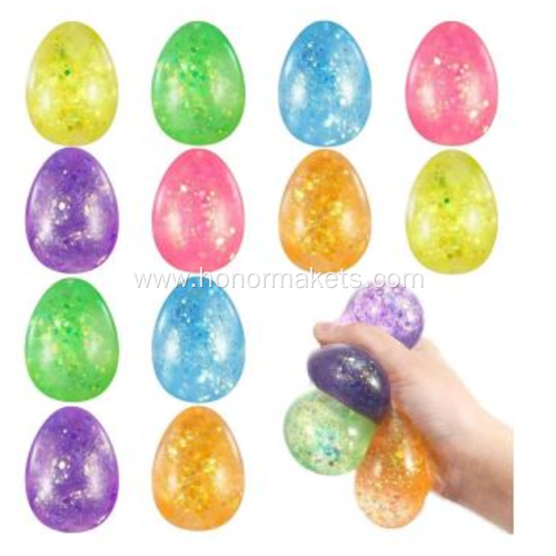 Easter Squishy Gel Egg 4asst Colour 24 in SRT